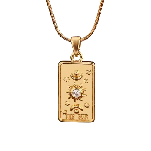 The Celestial Sun Card — Gold