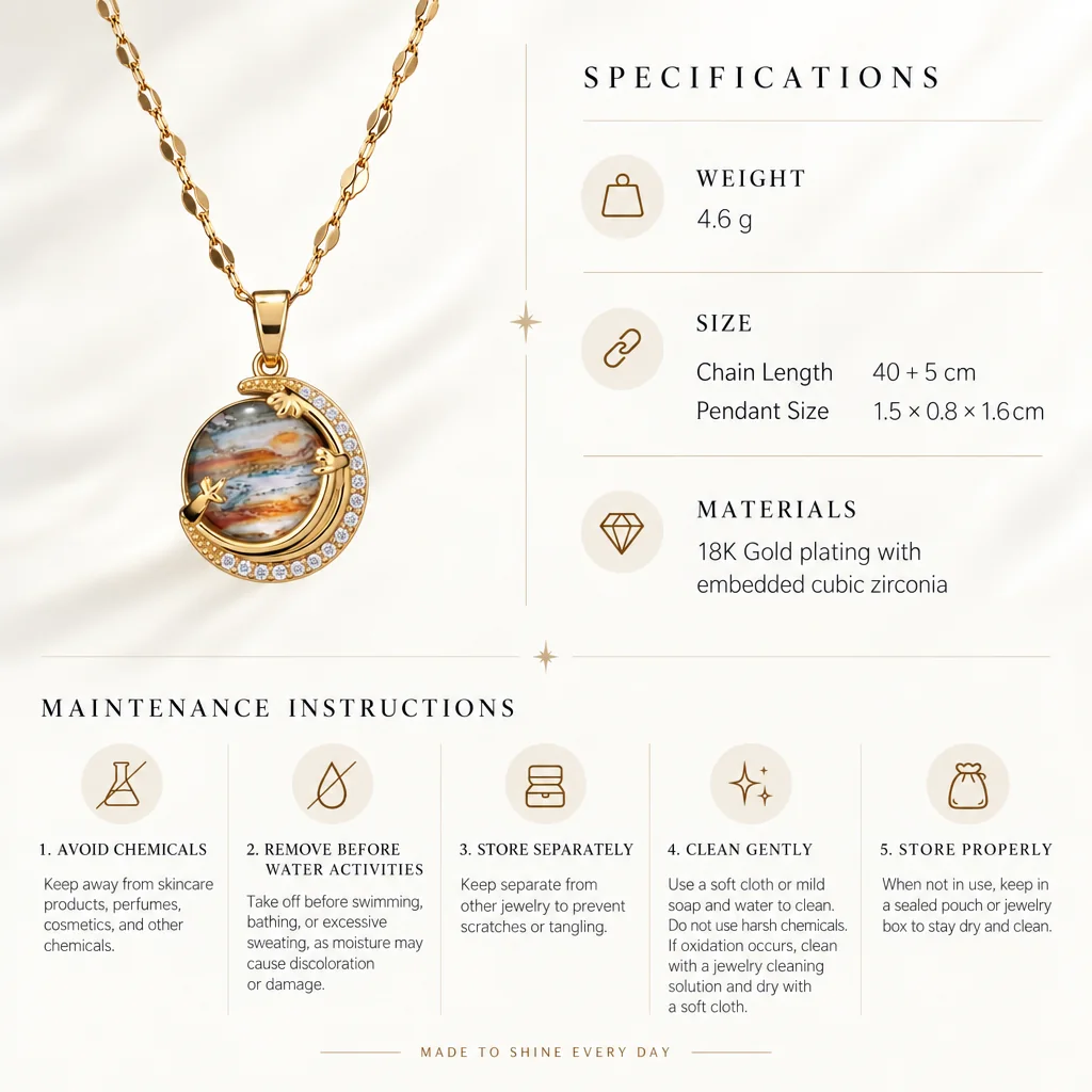 The Jupiter Pendant specifications