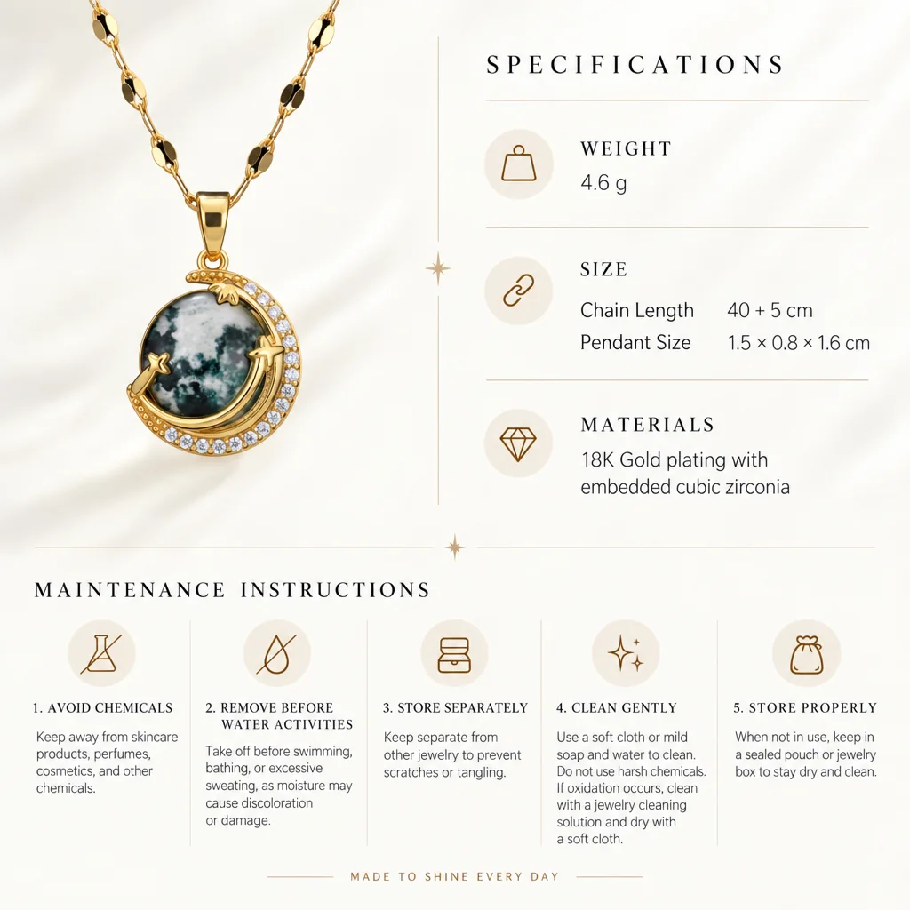 The Moon Pendant specifications