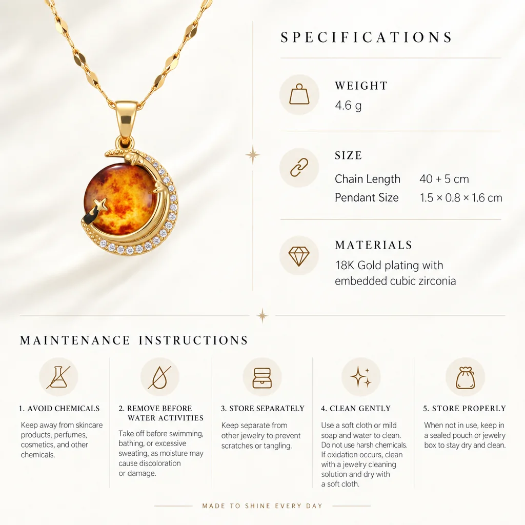 The Sun Pendant specifications